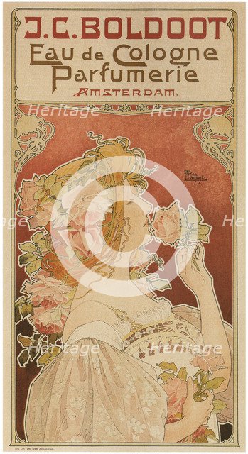 Eau de Cologne Perfumerie, 1899. Artist: Privat-Livemont, Henri (1861–1936)