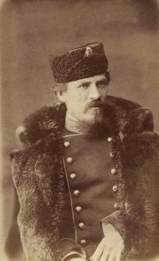 Portrait of a Russian army officer, end of 19th century. Creator: PA Milevskii.