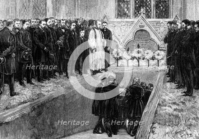 Funeral of Lord Beaconsfield at Hughenden Church, High Wycombe, 1881. Creator: Unknown.