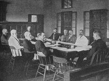 Parliaments of Britain's overseas dominions: the Legislative Council of Fiji in session, 1909. Artist: Unknown.