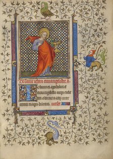 Saint John the Evangelist; Book of Hours, about 1410. Creator: Unknown.