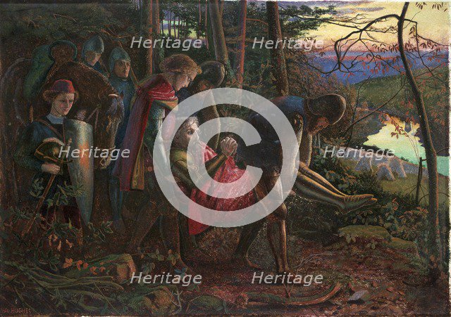 The Knight of the Sun, 1860-1861. Artist: Arthur Hughes.