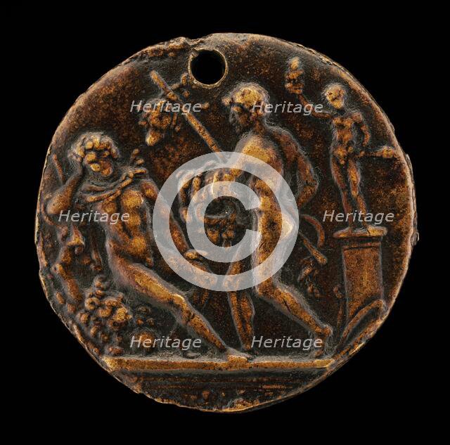 Two Hunters, second half 15th century. Creator: Master IO.FF..