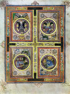 The Evangelical Symbols, 800 AD, (20th century). Artist: Unknown