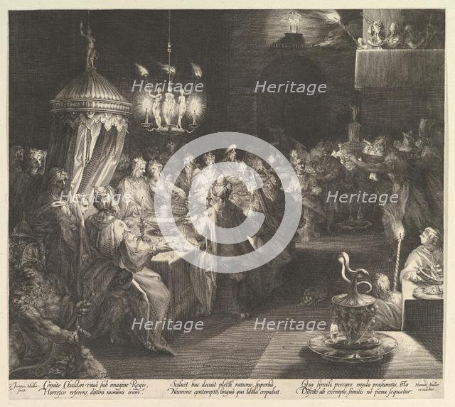 Balthazar's Feast, ca. 1624. Creator: Jan Muller.