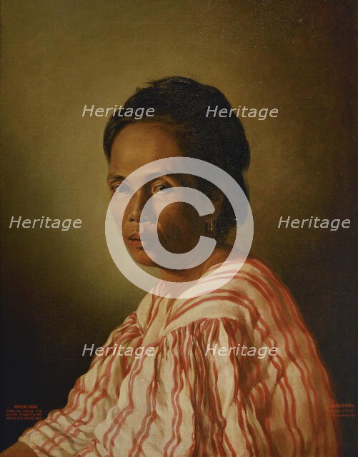 Indian Countrywoman, 1875. Creator: Esteban Villanueva.