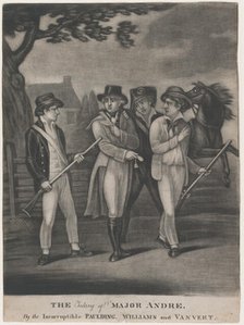 The Taking of Major André by the Incorruptible Paulding, Williams and Vanvert, Jul..., July 4, 1812. Creators: Unknown, T. W. Freeman, John Paulding.