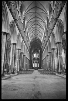Salisbury Cathedral, The Close, Salisbury, Wiltshire, c1955-c1980. Creator: Ursula Clark.