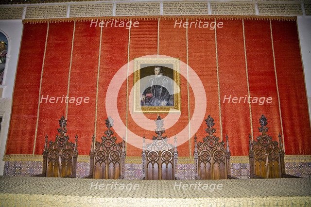 The Hall of Monarchs in the Alcazar of Segovia, Segovia, Spain, 2007. Artist: Samuel Magal