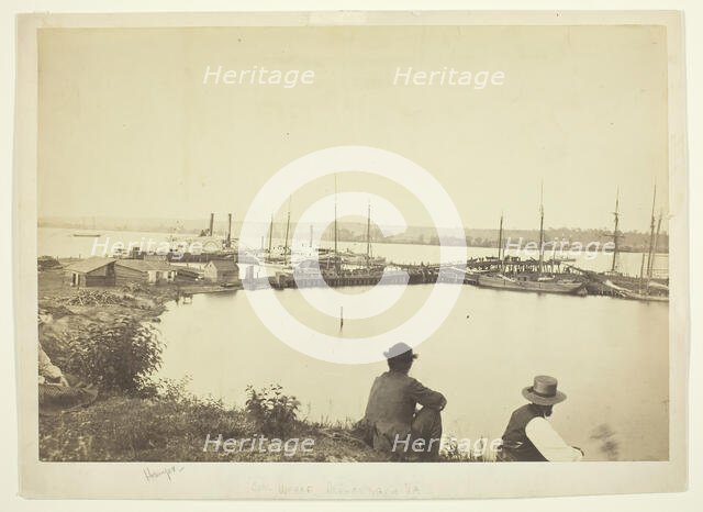 Coal Wharf, Alexandria, Virginia, 1860/69. Creator: Unknown.