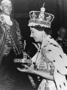 Coronation of Elizabeth II, Westminster Abbey, London, June 1953. Artist: Unknown