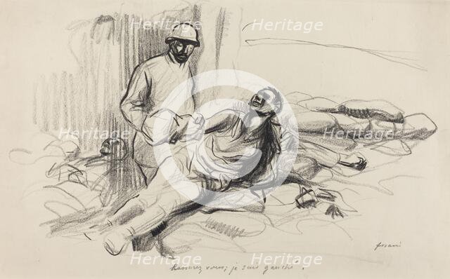 Rassurez vous; je suis gauche., c. 1914/1919. Creator: Jean Louis Forain.