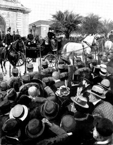 The Queen's Visit to the Riviera: Her Majesty's departure from Nice...for Cimiez, 1898.  Creator: Unknown.