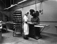 Meat pie production, Rawmarsh, South Yorkshire, 1959.  Artist: Michael Walters