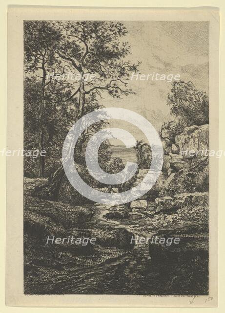 Sentier du Tambourin, Ile de Noirmoutier, 19th century. Creator: Tancrède Abraham.