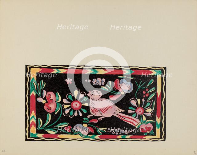 Plate 44: Painted Chest Designs: From Portfolio "Spanish Colonial Designs of New Mexico", 1935/1942. Creator: Unknown.