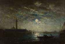 Venise et le Campanile au clair de lune, between 1870 and 1890. Creator: Felix Francois Georges Philibert Ziem.