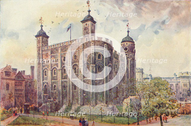 The White Tower, Tower of London, 1906. Artist: Unknown.