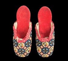 Boy's slippers, between 1800 and 1850. Creator: Unknown.
