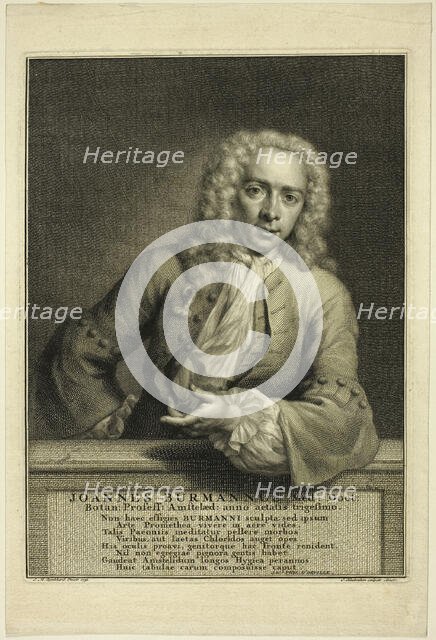 J. Burmannus, n.d. Creator: Jacobus Houbraken.