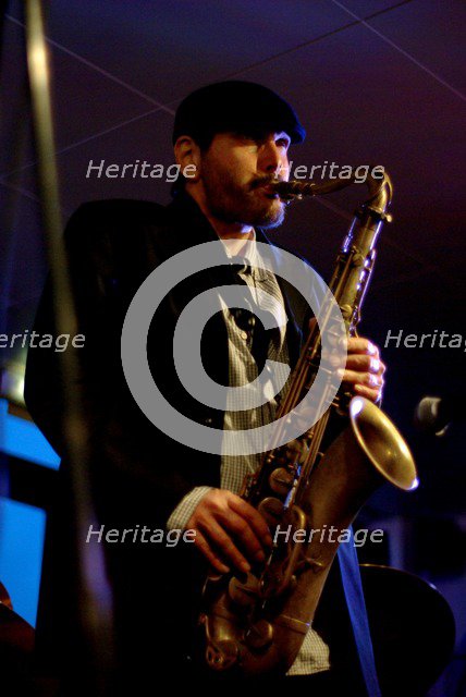 Steve Grossman, Jazz Hastings, Hastings, East Sussex.  Artist: Brian O'Connor