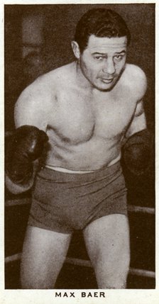 Max Baer, American boxer, 1938. Artist: Unknown