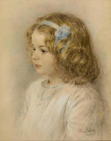 Portrait of Elsa Brodel, 1913. Creator: Max Brodel.