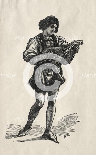 A Troubadour. Creator: Hubert von Herkomer (British, 1849-1914).