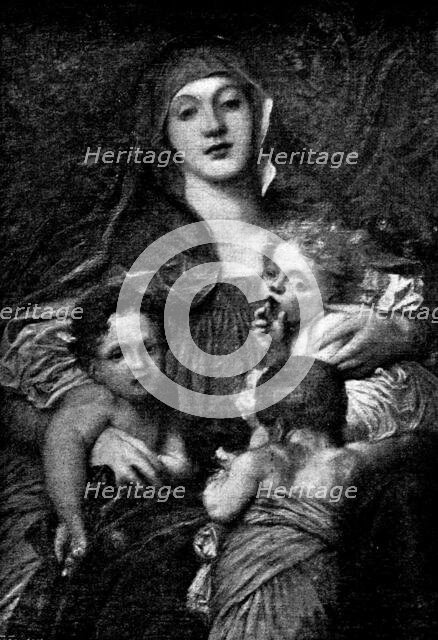 Pictures from the New Gallery: Charity - G. F. Watts, 1895. Creator: George Meisenbach.