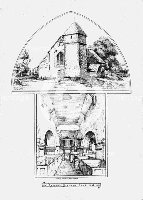 'St. James, Bicknor, Kent, 1858'. Creator: Walter Smith.