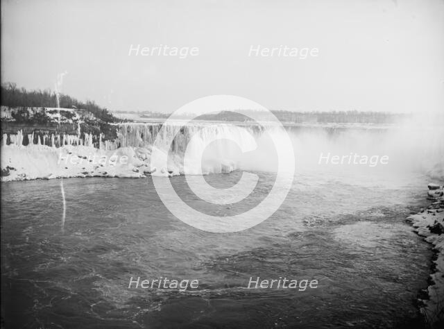 Horseshoe Fall from Canadian shore, Niagara, between 1880 and 1901. Creator: Unknown.