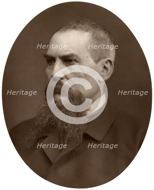 Captain Richard Burton, British explorer, writer, soldier and diplomat, 1876.Artist: Lock & Whitfield