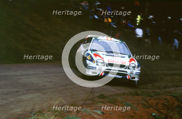 1999 Toyota Corolla wrc,Carlos Sainz.Network Q Rally. Artist: Unknown.