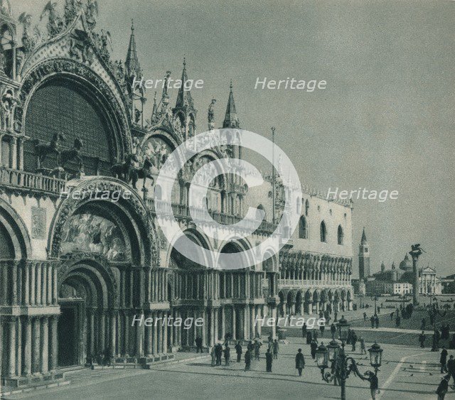 St Mark's Basilica, Venice, Italy, 1927. Artist: Eugen Poppel.