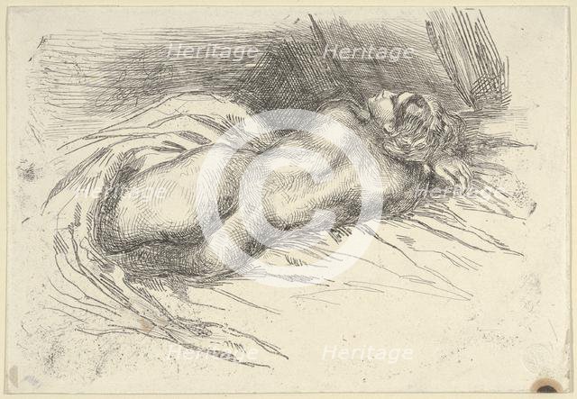 Study of a Woman Viewed from Behind, 1833., 1833. Creator: Eugene Delacroix.
