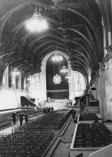 Interior of Westminster Hall, where Sir Winston Churchill lay in state, London, 1965. Artist: Unknown