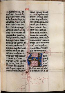 Gospel Book with Evangelist Portraits: Decorated Initial, c. 1480. Creator: Hausbuch Master (German).