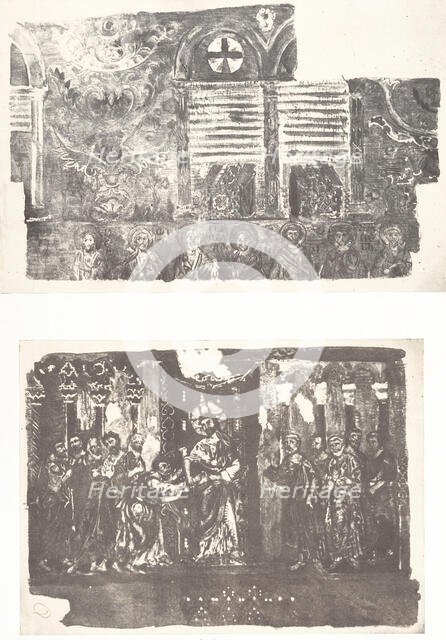 Beit-Lehem, Mosaïque de l'église I, 1854. Creator: Auguste Salzmann.