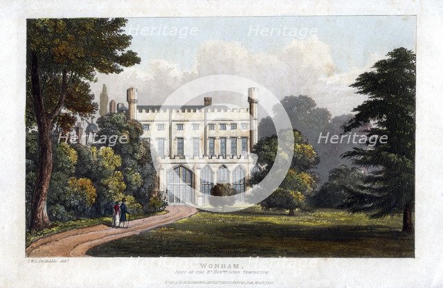 Wonham, Surrey, seat of Lord Templeton, c1827. Artist: Unknown