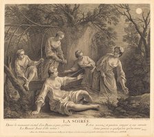 La soiree, 1741. Creator: Nicolas de Larmessin.