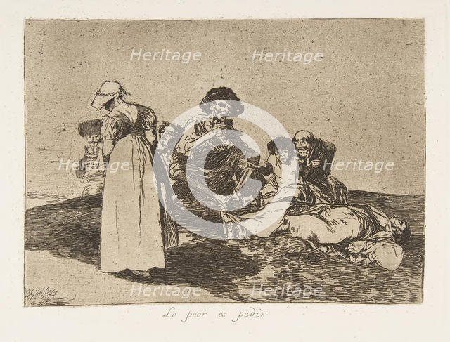 Plate 55 from 'The Disasters of War' (Los Desastres de la Guerra): 'Th..., 1811-12 (published 1863). Creator: Francisco Goya.