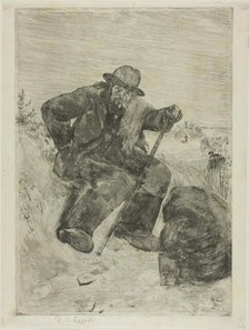 The Exhausted Ragpicker, 1880. Creator: Jean Francois Raffaelli.