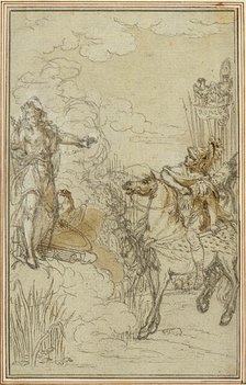 Study for Lucain's "La Pharsale", Canto I, c. 1766. Creator: Hubert Francois Gravelot.