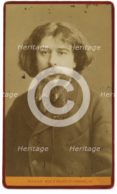 Portrait of the writer Alphonse Daudet (1840-1897).