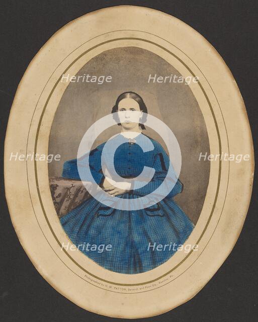 (Portrait of a woman), 1850s. Creator: GW Patton.