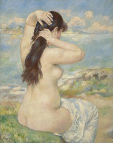 Bather Arranging Her Hair, 1885. Creator: Pierre-Auguste Renoir.