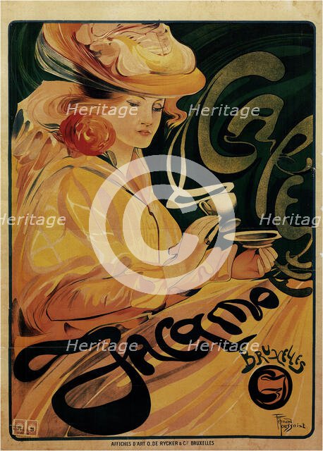 Café Jacqmotte, 1896. Creator: Fernand Toussaint.