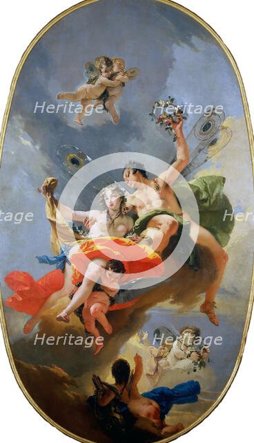 The Triumph of Zephyr and Flora, ca 1735. Creator: Tiepolo, Giambattista (1696-1770).