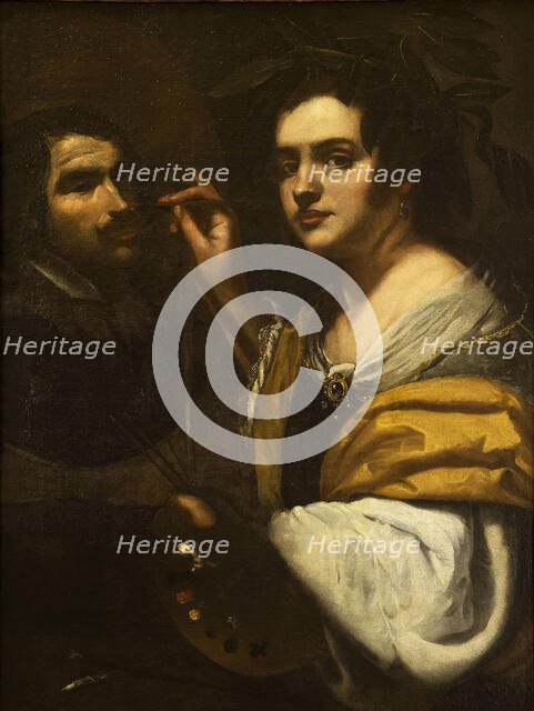 Self-Portrait, 1637. Creator: Gentileschi, Artemisia (1598-1653).