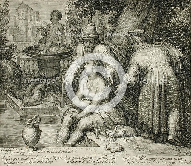 Susanna at the Bath, 1602. Creator: Jan Saenredam.